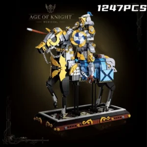 Bloques de construcción de la serie Medieva lArmor Knight para niños, juguete de ladrillos para armar, serie europea, decoración de mesa, ideal para regalo, 1247 piezas